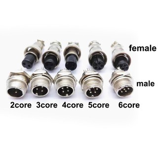 1x GX12 12mm M12 Loại Đai Ốc Cắm 2 / 3 / 4 / 5 / 6 Pin Lõi Hàng Không Nam Nữ Kết Nối Ổ Cắm Điện Bảng Dây Bộ Chuyển Đổi Cáp Tròn F3 @ VN