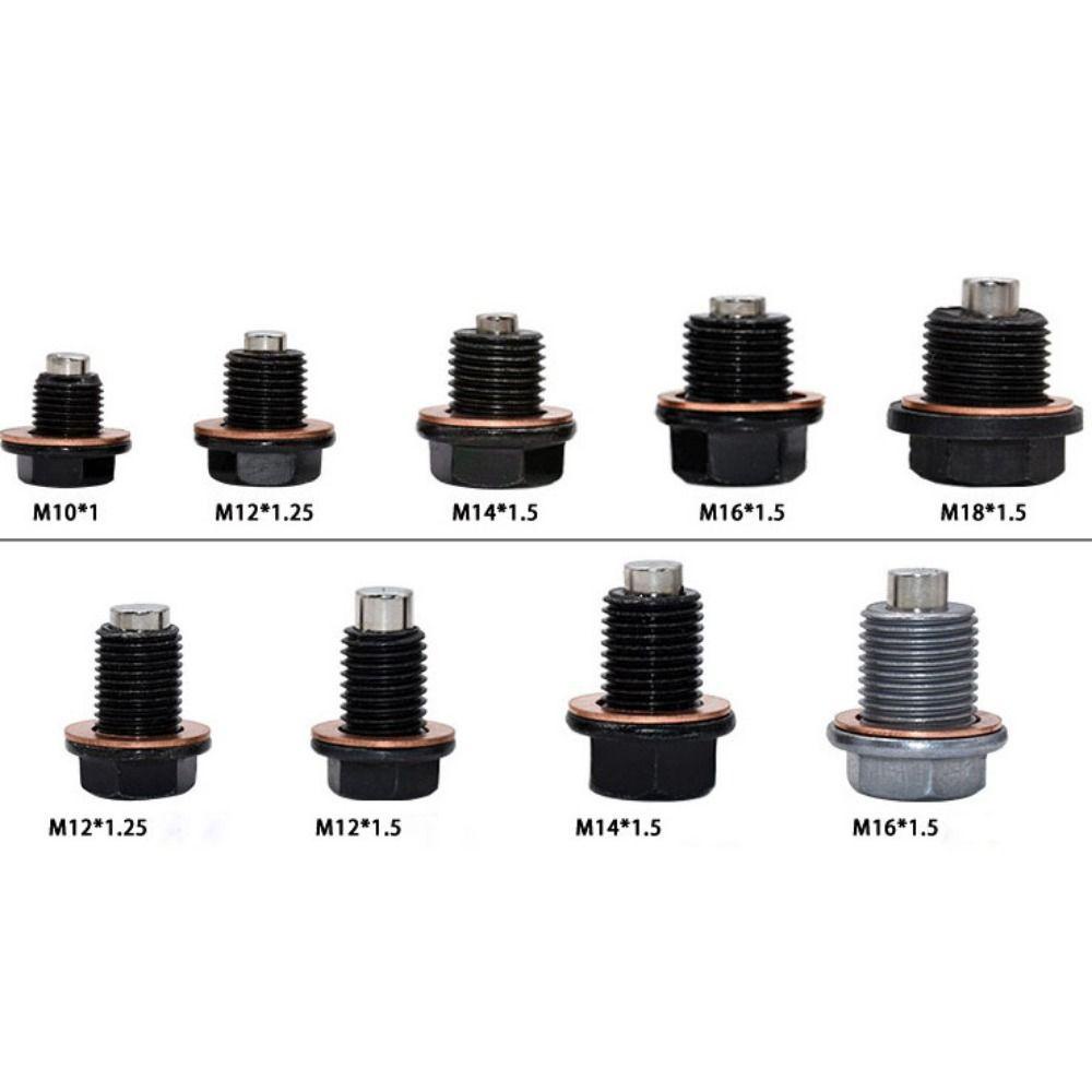 Bu lông đai ốc thoát nước động cơ DELMER, M12 / M16 / M20 Phích cắm thoát dầu từ tính, Dễ dàng lắp đặt Phụ kiện ô tô trục vít động cơ bằng nhôm mịn