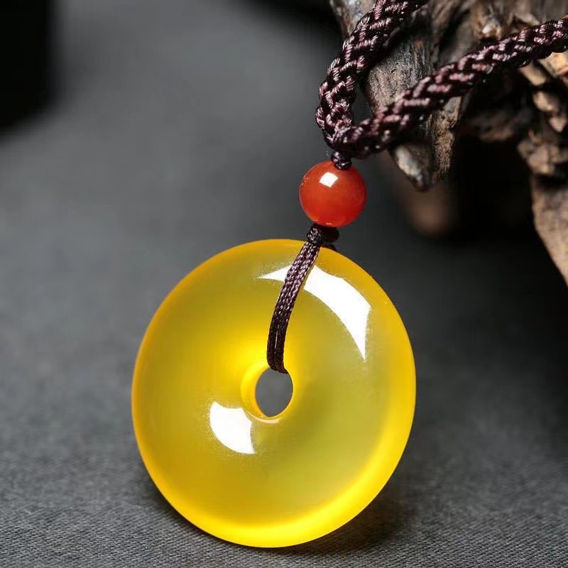 Mặt Dây Chuyền Đá Mã Não Tự Nhiên An Toàn Đơn Giản Dễ Phối Đồ