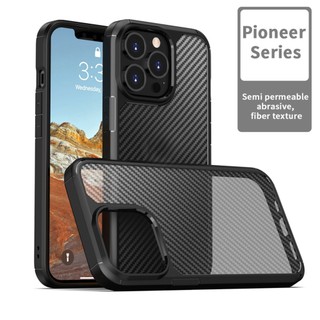 Ốp Điện Thoại acrylic Nhám Trong Suốt Chống Sốc In Họa Tiết Sợi carbon Cho iphone 15 pro max 14 14 pro13 12 pro max 11 pro max
