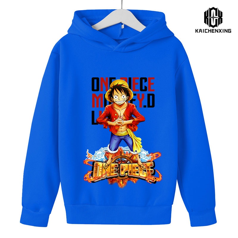 Áo hoodie In Hình one piece Thời Trang 2023 Dành Cho Bé Trai Bé Gái
