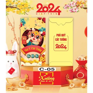 100 BAO LÌ XÌ ĐỦ MẪU - Bộ Rồng May Mắn 2024 bao lì xì tết (01-10)