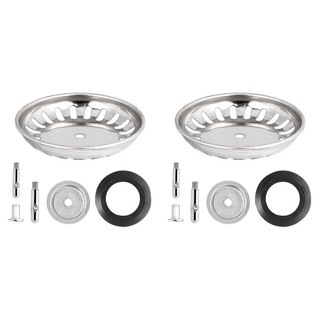 Com * 2 Bộ Lọc Bồn Rửa Chén Inox Thay Thế Giỏ Thoát Nước Bền Đẹp