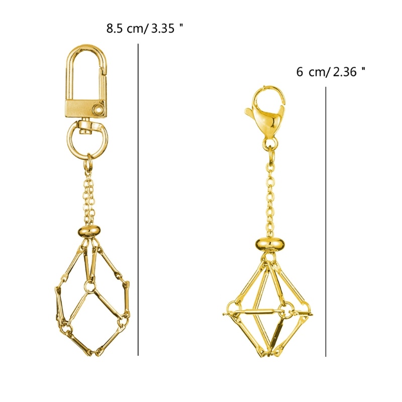 Flgo Móc khóa lưới đá tối giản có dây chuyền Mặt dây chuyền Phụ kiện vòng chìa khóa đa năng và sang trọng cho túi Ví Backpac