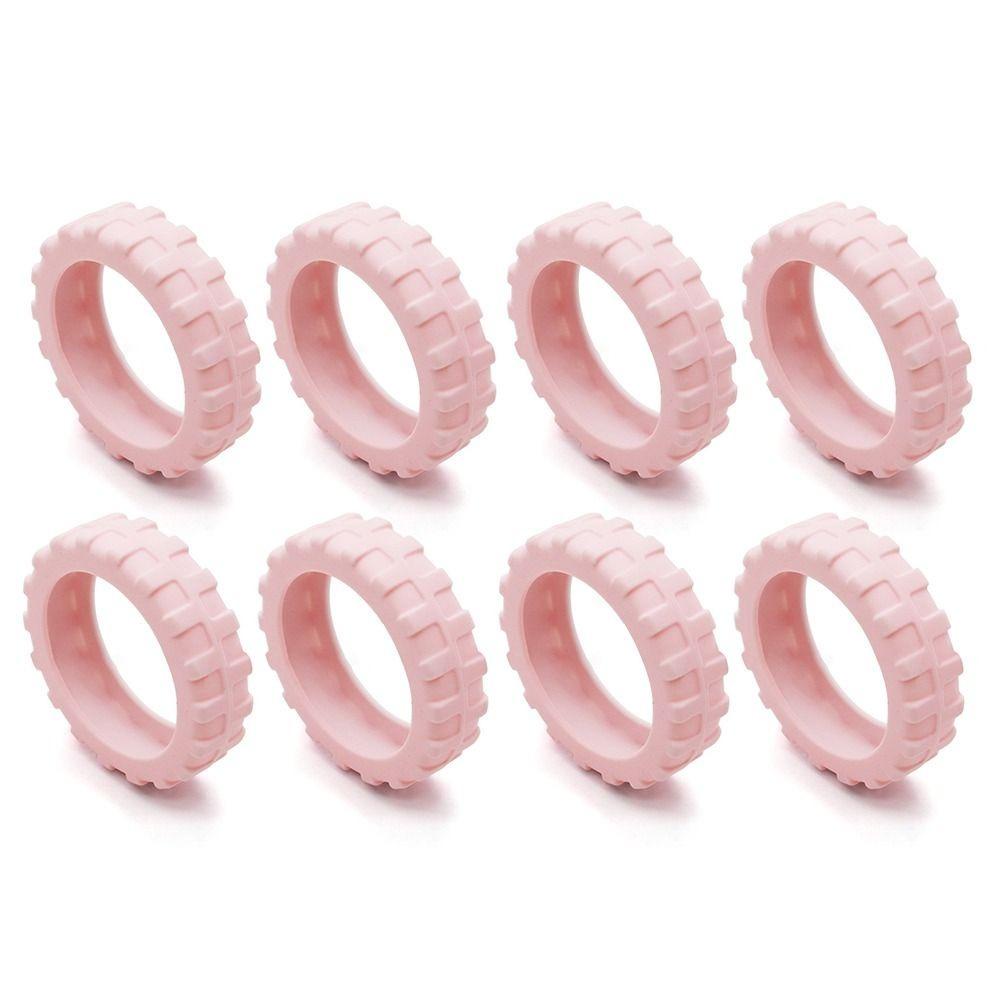 NKSFX 8 Cái / bộ Vỏ Bảo Vệ Bánh Xe Vali, Silicon Có Âm Thanh Im Lặng Du Lịch Hành Lý Bánh Xe, Giảm Tiếng Ồn Vali Phần Trục Xe Đẩy Hộp Bánh Bao