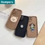 ibumpers Ốp Điện Thoại Iphone Cute Gấu Gâu 3D Ốp Lưng Dày Dặn Silicon Mềm Chống Bẩn Chống Sốc Cho iphone15 14 13 pro max 12 11 xs xr 7 8plus