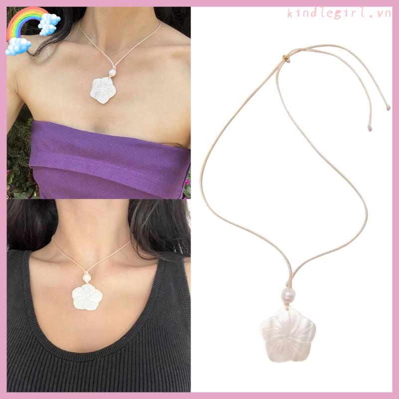 Vòng cổ Mặt Vỏ Sò / Hoa Mận / Hoa Mận Tự Nhiên