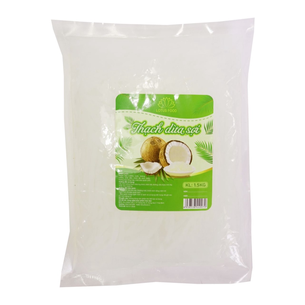 Thạch dừa sợi Lotus food gói 1kg5