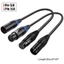 BTM 30cm XLR 3pin M F đến 5pin F M Dây Cáp Điều Khiển Trộn Chuyên Nghiệp Dây Dòng