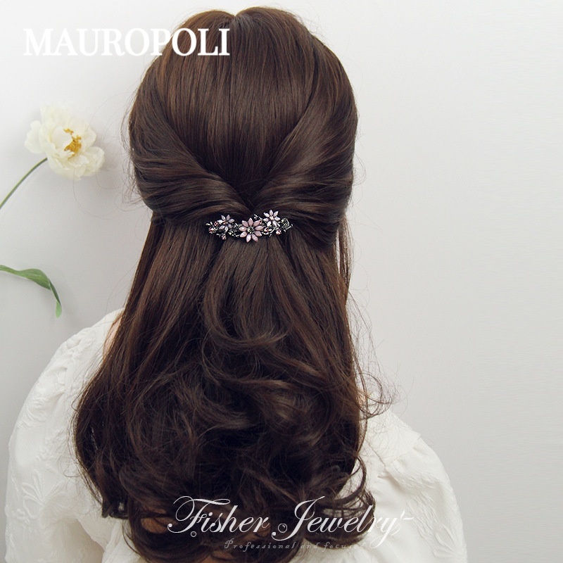 Mauropoli [Hàng Có Sẵn] Kẹp Tóc Hoa Cúc Phong Cách retro Đơn Giản Thời Trang Dễ Phối Đồ Cho Nữ