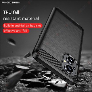 Dành cho OPPO Reno 8Z 5G / Reno 7Z 5G Ốp điện thoại sang trọng Slim Reno 11F 5G [Chống vân tay bằng sợi Carbon] Vỏ giáp mềm Vỏ bảo vệ chống sốc Reno8 Z / Reno7 Z 5G