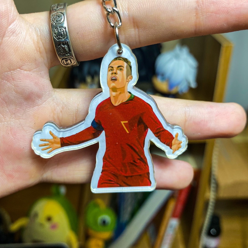 Móc khóa cầu thủ bóng đá, Móc khóa bóng đá, Móc khóa Messi, móc khóa Ronaldo,Neymar, quà tặng cho fan