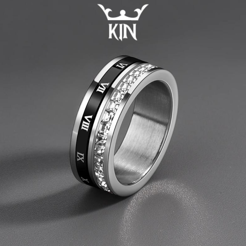 Titanium Steel Ring by Kin Accessories