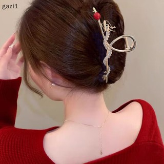 [gazi1] 2024 Năm Rồng Móng Vuốt Kẹp Kim Cương Giả Tóc Rồng Móng Vuốt Kim Loại Kẹp Tóc Nữ Cua Kẹp Barrette Phụ Kiện Tóc Boutique