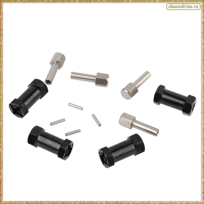 [K O G X] 4 Xe RC Nhôm 12Mm Hex Wheel Hub Drive Adapter Nối Dài Bộ Kết Hợp Khớp Nối Cho 1 / 10 RC Bánh Xích Trục SCX10 D90