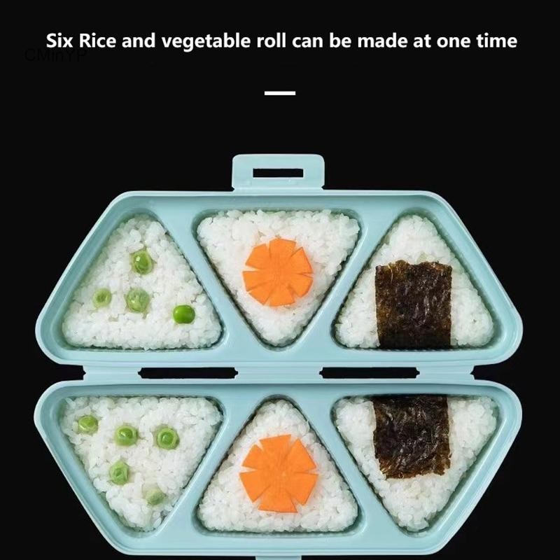 Cyinyp 6 Trong 1 Trilater Khuôn Cơm Sushi Sushi Bento Hộp Nhà Bếp Dự Tiệc Cung Cấp Khuôn Cho Trẻ Em Sushi Làm Vinh Quang