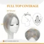 DELMER Tóc Tổng Hợp Nổ, Kẹp Phần Giữa Trong Tóc Toppers Tóc Giả Có Nổ, Liền Mạch Tự Nhiên Nổ Giả Tóc Viền Tóc Miếng Cho Nữ