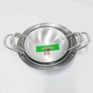 Chảo nhôm 2 quai lòng sâu – Loại dày cao cấp – Size 16–30 – Trường An VN