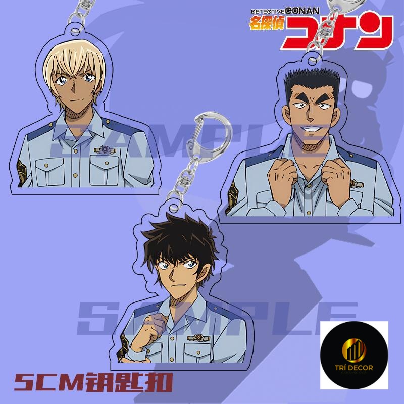 Móc khóa Thám Tử lừng danh conan Detective Conan Wild Police Story Anime Keychain Matsuda Jinpei Furuya Rei Acrylic