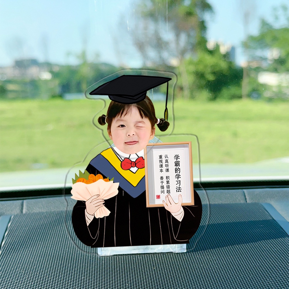 QUÀ TẶNG TÌNH YÊU Mô hình standee lắc đầu chạy pin ghép mặt theo yêu cầu  cute làm quà tặng, trang trí ô t