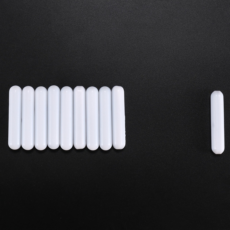 10 Miếng PTFE Máy Khuấy Từ Tính Trộn Thanh Khuấy Phòng Thí Nghiệm Thanh Khuấy Nam Châm Thanh Khuấy Từ Tính (8X40mm)