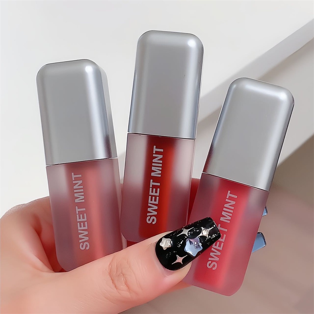Ảnh BẠC HÀ NGỌT NGÀO Mờ Sô Cô La Son Bóng Lip Glaze Kem Son Môi Lỏng Trang Điểm Làm Đẹp Không Dính Cốc Chống Thấm Nước Dành Cho Phụ Nữ Mỹ   * KÍNH 3