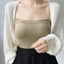 PCF * Nữ Shrug Mùa Hè Dài Tay Boleros Crop Cardigan Áo Len Khăn Choàng Ngắn