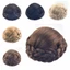 DELMER Bện Chignon, Bun Tóc Giả Tổng Hợp Tự Nhiên, Sợi Chịu Nhiệt Cô Dâu Tóc Nối Tóc Vô Hình Hanfu Tóc Chignon Nữ