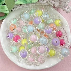 Bộ 50 DIY Hình Kẹo Trong Suốt Cored Hạt 8.9 * 16.6mm Pha Lê Trong Suốt Vật Liệu Handmade Quà Tặng Trẻ Em