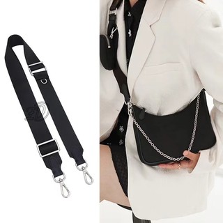 PRADA Phù Hợp Dây Xích Đeo Túi Xách Bằng Vải Bạt nylon Có Thể Điều Chỉnh