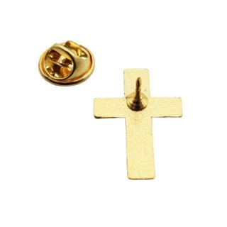 Fine 10 Chiếc Hợp Thời Trang Cross Corsage Chân Hợp Kim Thời Trang Chất Liệu Chữ Thập Trâm Huy Hiệu Kim Loại