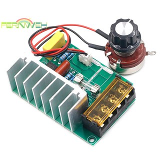 [Fernweh] 4000W 0-220V AC SCR Bộ điều chỉnh điện áp Bộ điều chỉnh tốc độ động cơ Bộ điều chỉnh độ mờ [MỚI]