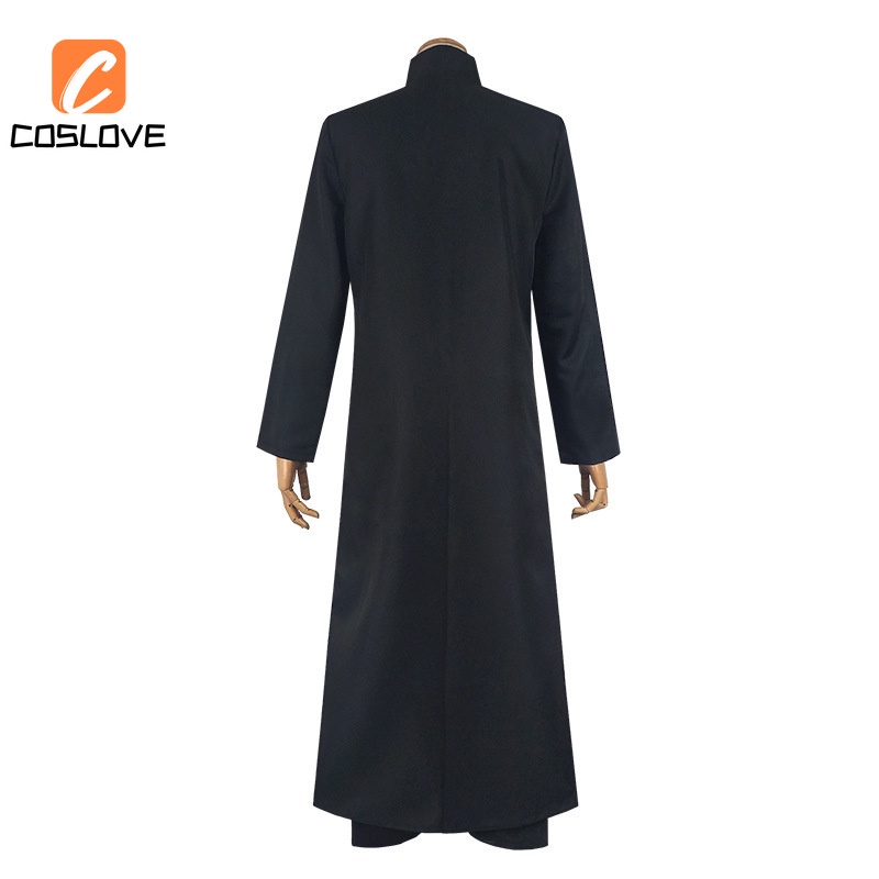 Bộ Áo Choàng Dài Màu Đen Hóa Trang the matrix neo Cho Nam