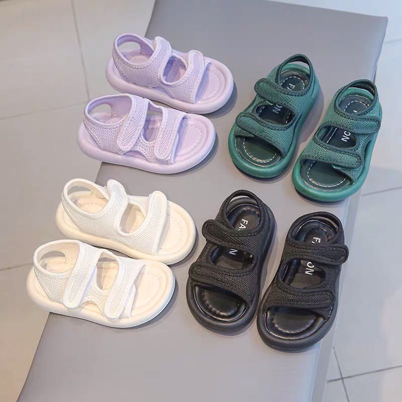 sandal bé trai bé gái dép quai hậu cho bé siêu nhẹ êm chân vải thấm mố hôi cho bé từ 1 tuổi kiểu dáng thể thao 6112