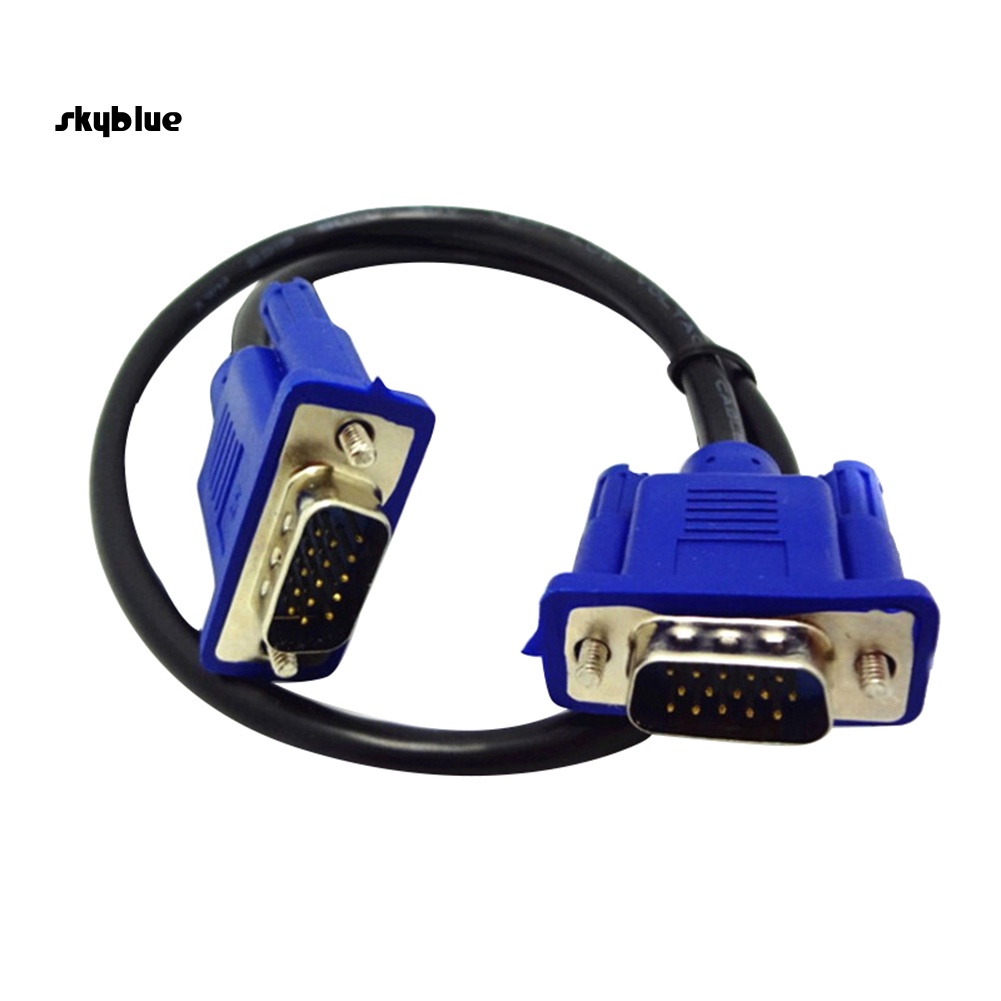 [Sy] Dây cáp nối dài VGA nam sang nam 30cm cho máy chiếu màn hình máy tính PC