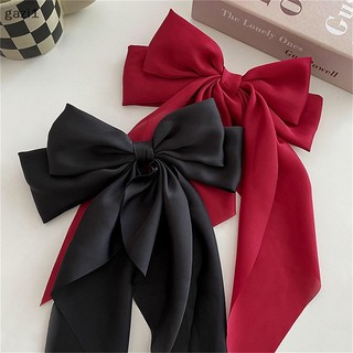 [gazi1] Ruy Băng Nơ Thanh Lịch Thời Trang Đơn Giản Chắc Chắn Sa Mùa Xuân Kẹp Tóc Retro Với Kẹp Bé Gái Phụ Kiện Tóc Boutique