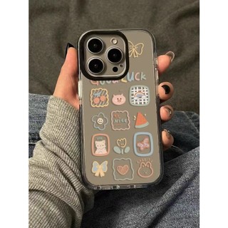 Dễ Thương Ốp Điện Thoại Mềm Trong Suốt In Hình qyjs 14promax iphone 15 13 11 / 12 xs 12pro 13pro 11promax 14plus 15promax 15