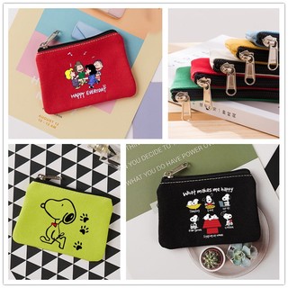 YT2 Snoopy Hoạt Hình anime Ví Đựng Tiền Xu Vải Đơn Giản Và Dễ Thương Túi Đựng Tiền Xu Tất Cả cotton Túi Bảo Quản Túi Đựng Thẻ TY2