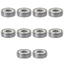 CATMALLER88 10 Vòng bi kín đôi, Vòng bi rãnh sâu bằng thép Chrome 626ZZ, Dễ dàng bảo trì 6mm x 19mm x 6mm Hộp số vòng bi thu nhỏ được bôi trơn sẵn