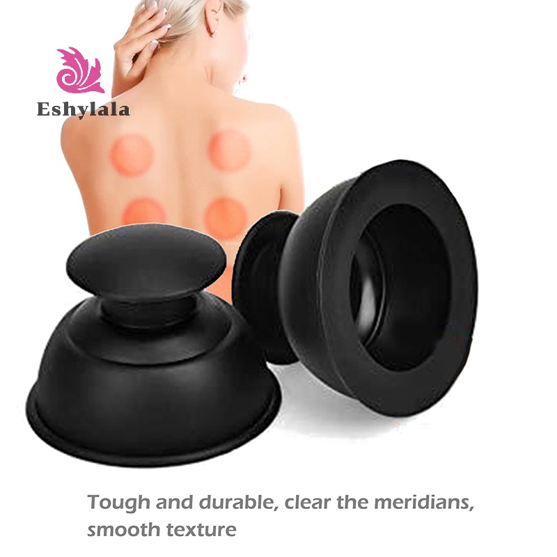 Lon hút chân không Cốc hút Cellulite Cốc hút chân không bằng silicon Massage toàn thân [MỚI]