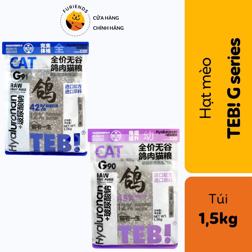 [HOẢ TỐC] Hat Teb G cho mèo không ngũ cốc, topping ruốc sấy chính hãng ...