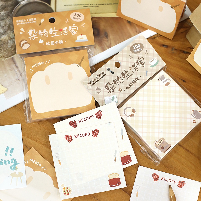 Giấy Note - Tập 100 Tờ Giấy Ghi Chú HOME LOVERS Màu Pastel | Shopee ...