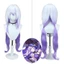 Tóc giả anime màu bạc tím chịu nhiệt cho cosplay Halloween - Phong cách Black Swan