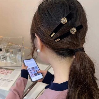 Kẹp tóc mái đính chữ và hoa cho nữ thu hút Hàn Quốc