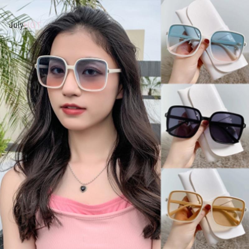 Julyhot Mới Thời Trang Vuông Sắc Thái Kính Mát Chống Tia Cực tím Kính Chống Nắng Vintage Kính Mắt Massivedeals