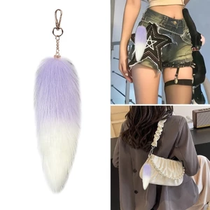 GOD 20cm Giả Cáo Đuôi Móc Khóa Sang Trọng Trang Trí Trang Trí Nội Thất Ô Tô Treo Mặt Dây Chuyền Trang Trí Cho Túi Và Chìa Khóa