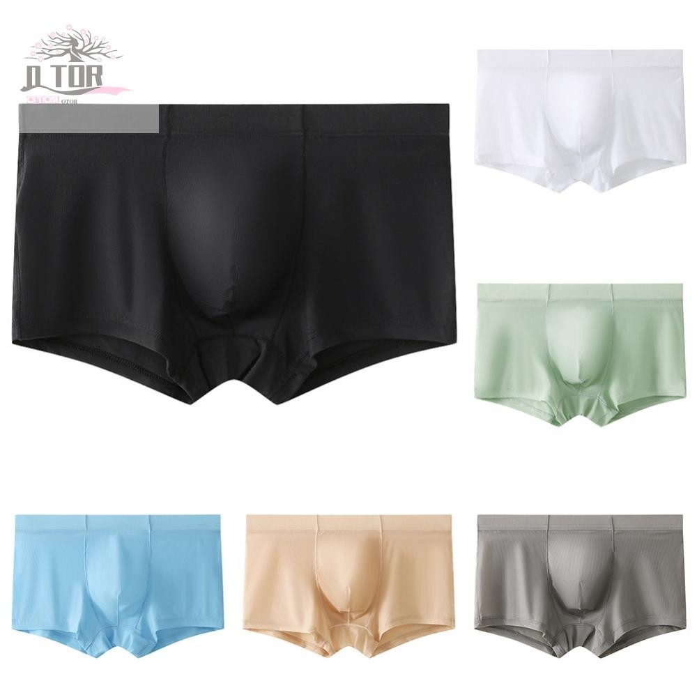 Quần Lót Ice Silk Quần Lót Eo Thấp Thường Gợi Cảm Trượt Cơ Bản Boxer Brief