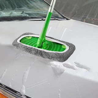 Dây thun dày Tấm lau nhà phẳng Lông cừu san hô / Microfiber Thay thế Cây lau nhà quét quay có thể giặt được Vải lau ướt để làm sạch sàn antirtvn