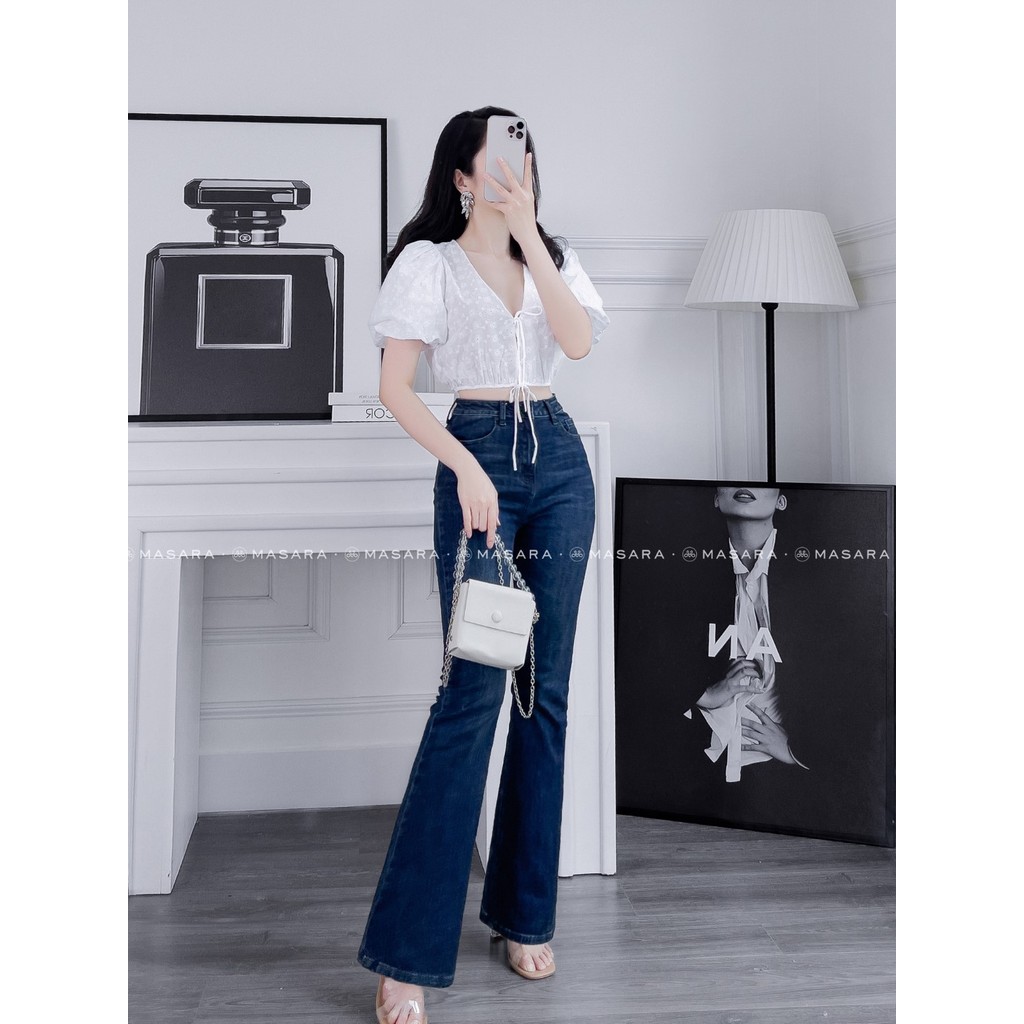 ÁO THÔ THÊU CROPTOP TRẮNG TRẺ TRUNG