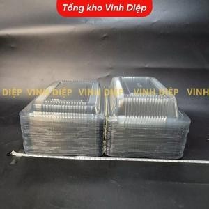 .Combo 100 hộp nhựa dùng 1 lần 0.7KG , hộp nhựa trong, hộp đựng bánh, hoa quả, đồ ăn